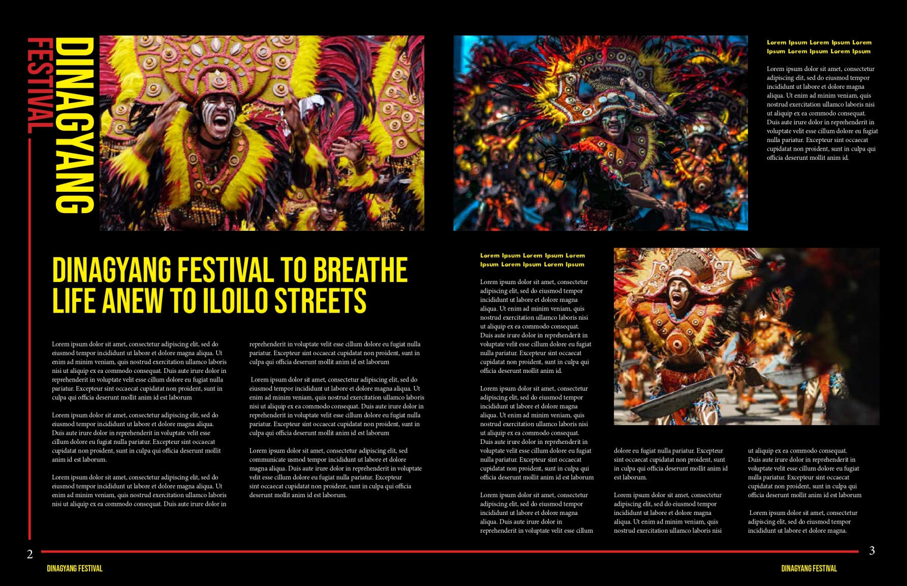 Dinagyang Festival Feature Page for Magazine